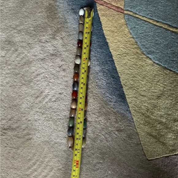 Natural agate and garnet stones neckless - Picture 6 of 6